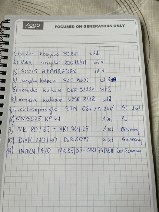 Łożysko różne rodzaje