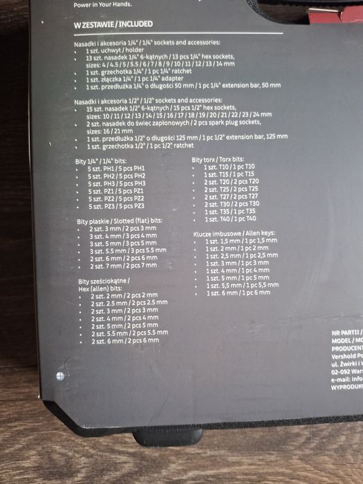 Zestaw kluczy nasadowych Fixdrill