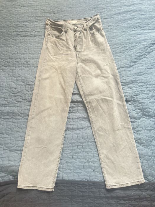 Джинси жіночі Levis сірі розмір 27 Ribcage straight ankle