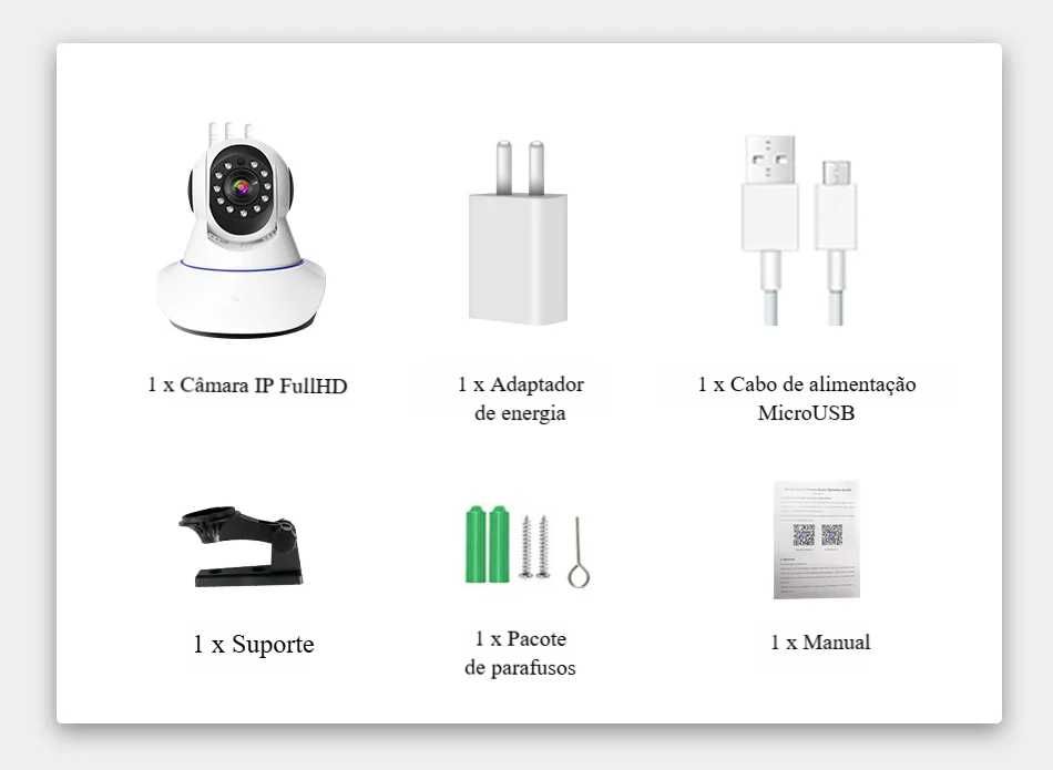Câmara IP‼️WiFi‼️PTZ‼️2MP‼️Vigilância Residencial Inteligente