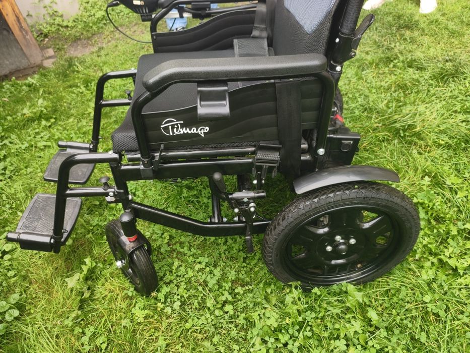 Wózek inwalidzki elektryczny Timago ELECTRIC-TIM + poduszka antyodleżynowa | Stan jak nowy!