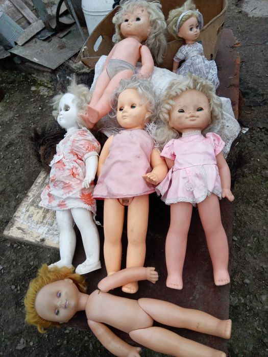 Куклы СССР (игрушки) ляльки машина  юла