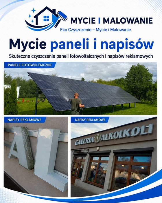EKO Czyszczenie Słupsk - od 2008 r. profesjonalne mycie elewacji, kostki brukowej, dachów, hal, sidingu, paneli fotowoltaicznych i nie tylko!