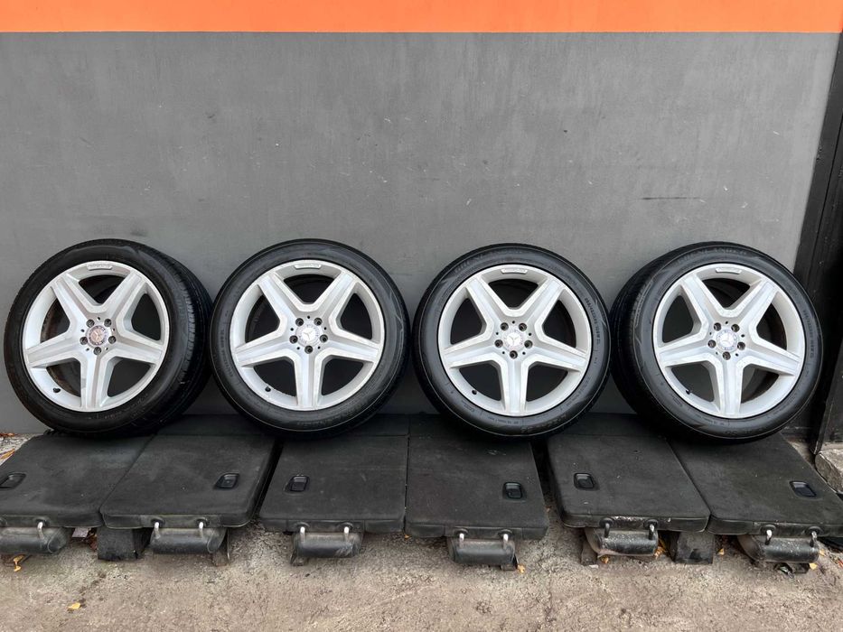 Диски R20 AMG с резиной Mercedes GL X164 колеса ML W164 W166 титаны