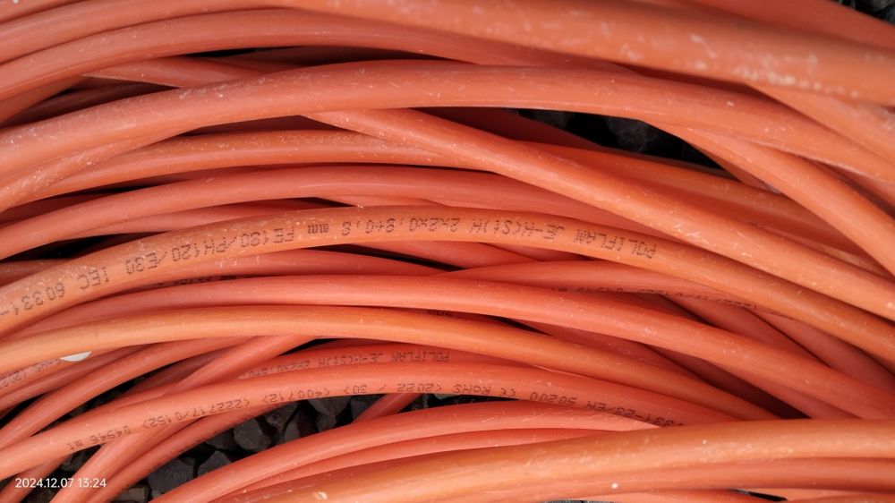 105 metros de Cabo eléctrico instalação SADI incêndios