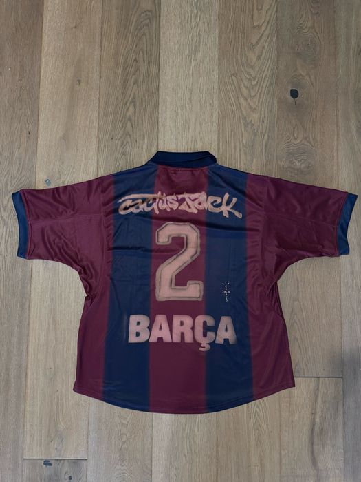 CJ X Nike X FC Barcelona Retro 2000/01 Home Skeleton Jersey M