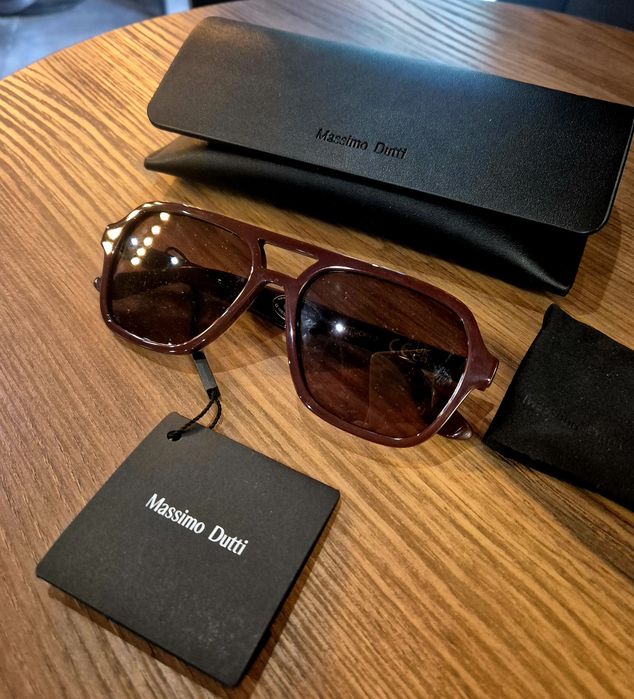 Солнцезащитные очки окуляри авиаторы Massimo Dutti ретро стиль