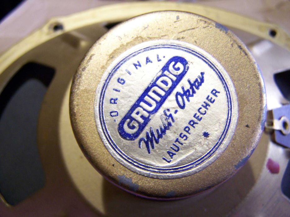 2 шт Grundig Multi-Oktav динамики 1954 г +колпаки