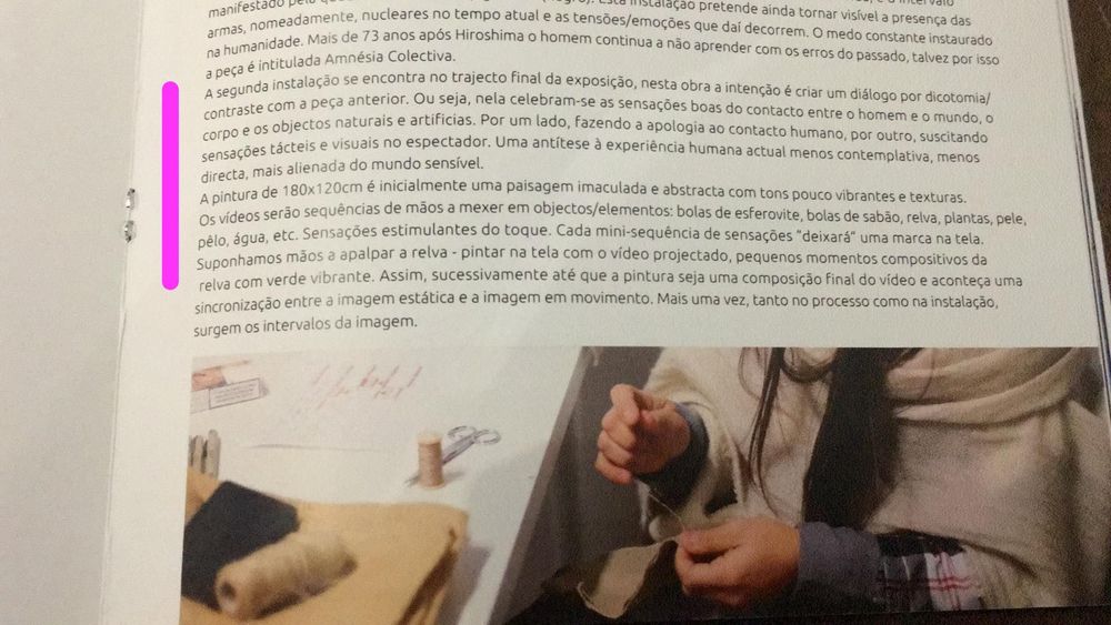 Quadro 'Please, Touch' de Joana Gomes Certificado de Autenticidade