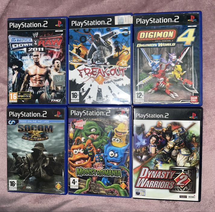 Vendo lote de 11 jogos originais PlayStation 2.