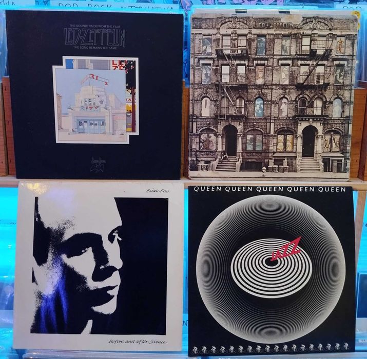 Vinil Zappa Doors Violent Femmes waterboys  Eno Queen Delfins,