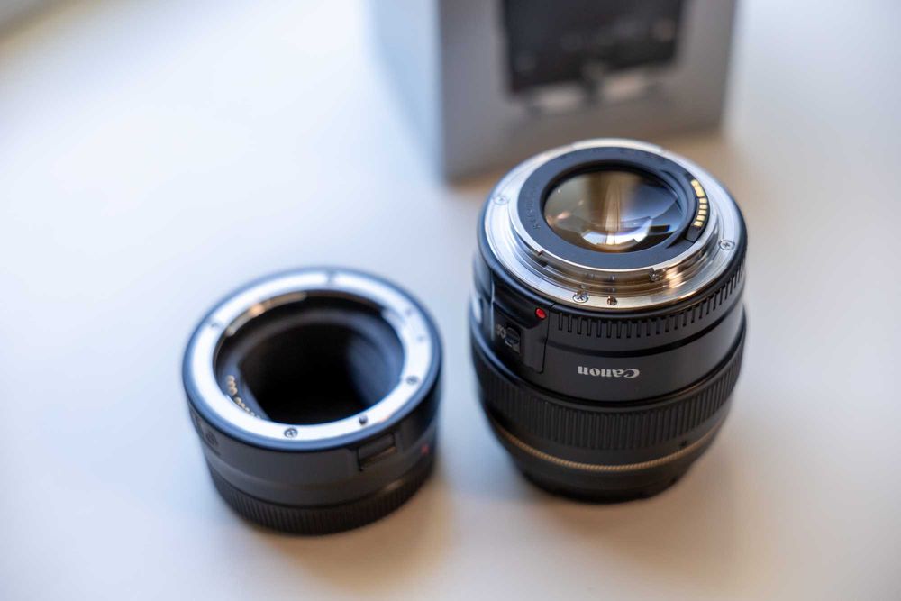 Canon EF 85mm f/1.8 USM + оригінальний адаптер EF-EOS R