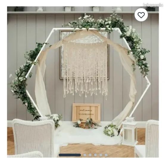 Шестигранна весільна арка фон підставка