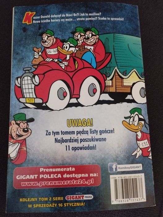 Komiks Gigant Kaczor zamiana Wysyłka