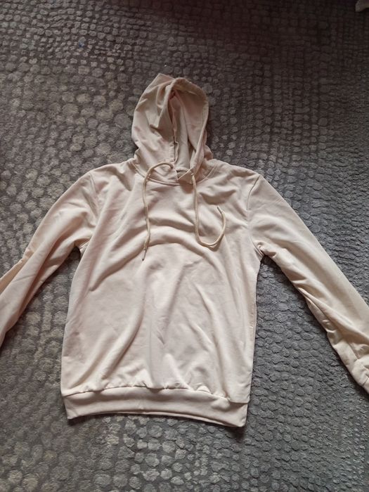 Cienka kremowa bluza damska L