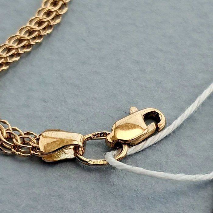 Золотой браслет золотий 2,28 гр 18,5 см браслет золото 585 проба