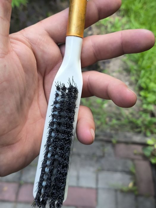 Komplet szczotka do ubrań i łyżka do butów. Vintage