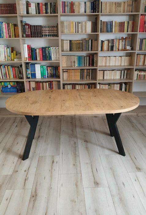 Stół okrągły rozkładany 180/100cm