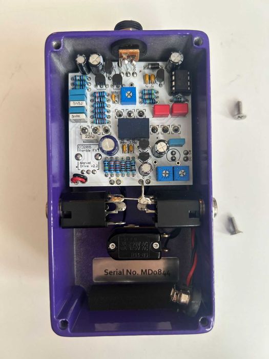 Pedal de overdrive RambleFX Marvel Drive v1