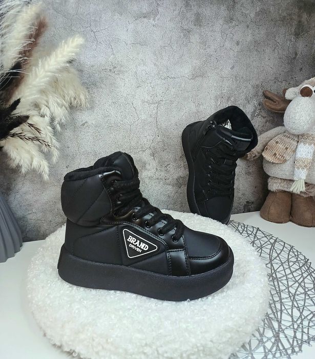 Дитячі зимові кросівки хайтопи для хлопчика 32 33 34 35 36 37 черевики