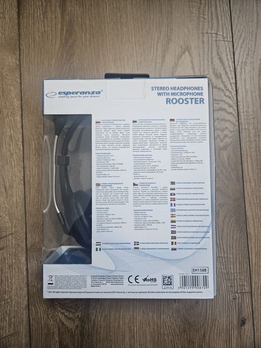 Słuchawki z mikrofonem do komputera ESPERANZA