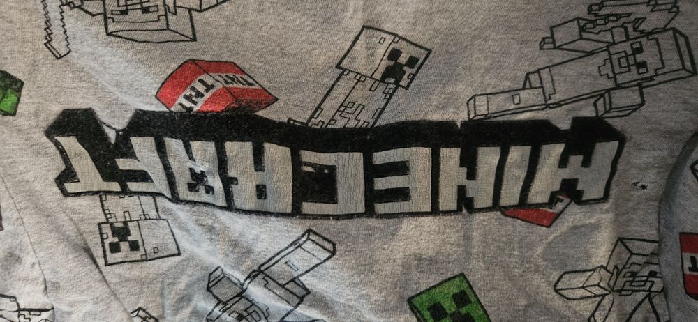 Piżama chłopięca mojang minecraft 7-8