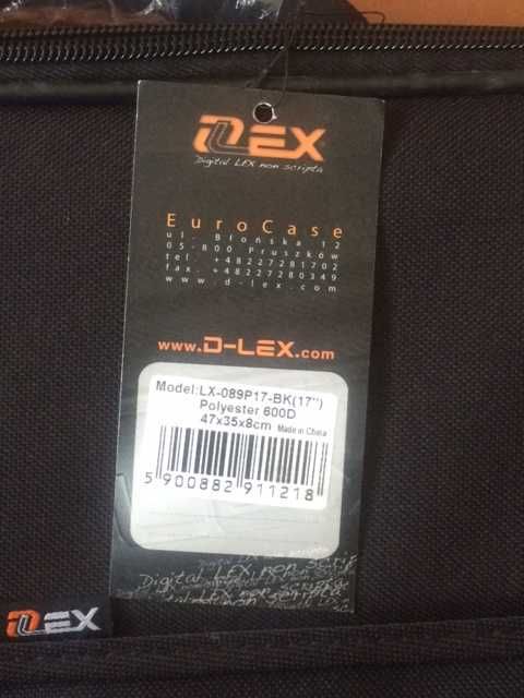 Сумка для ноутбука LX-089P17-BK(17") Polyester 600D