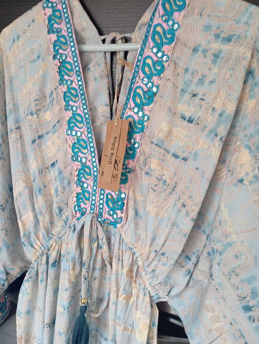 Sukienka jedwabna Boho style