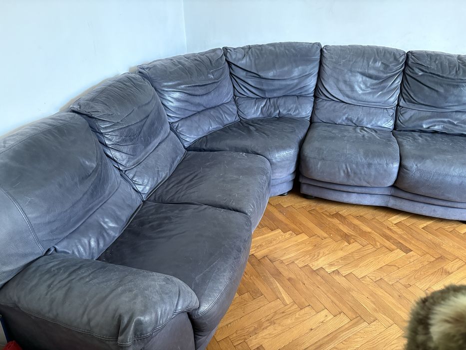 Skórzany narożnik sofa