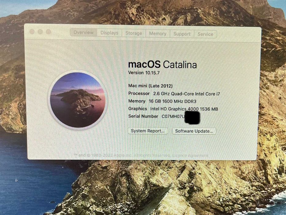 Mac mini (Late 2012) Core i7 Quad-Core, 16GB RAM, Fusion Drive 1.12TB