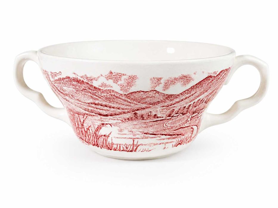 English Ironstone Tableware „Grasmere” – porcelanowa bulionówka z uszkami