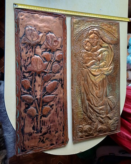 Чеканка картина на меди СССР