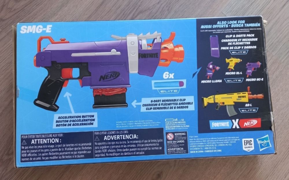 Новий Бластер Hasbro Nerf Fortune smg-e (E8977)
