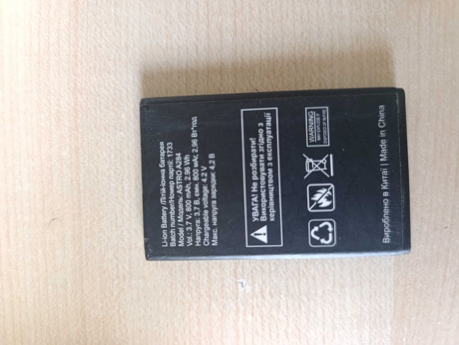Аккумулятор АКБ Батарея для телефону Sigma mobile Nomi Astro Ergo