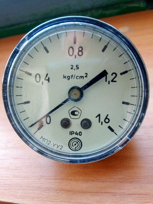 Манометры МТП-1М 1,6 кгс/см2, 100 кгс/см2, 250 кгс/см2