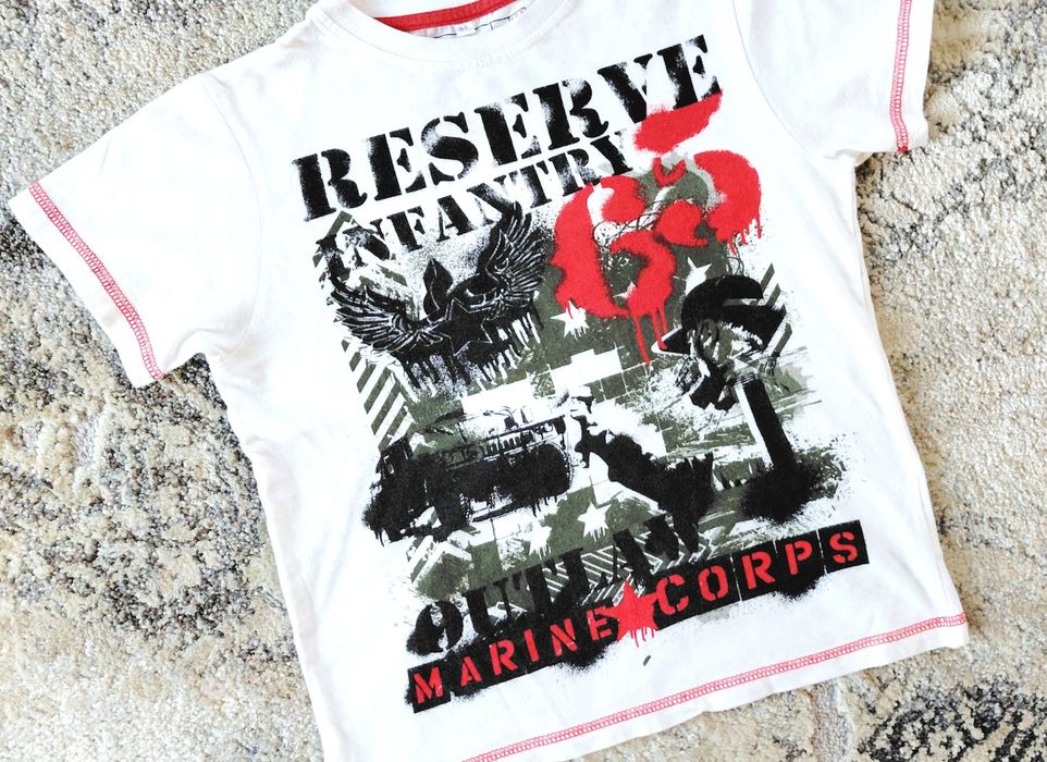 Urban extra T-shirt biały rozm. 122 _ 6 - 7 lat