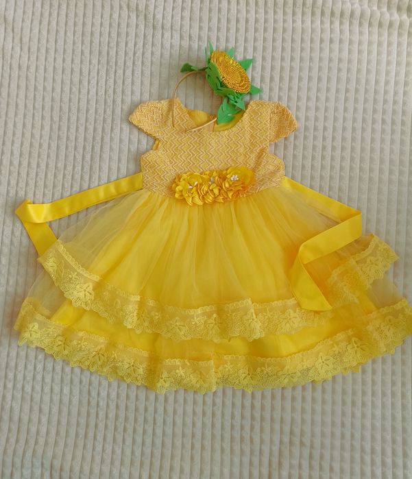Сукня кульбаба жовта костюм квіточки кульбабки сонечко курчатко