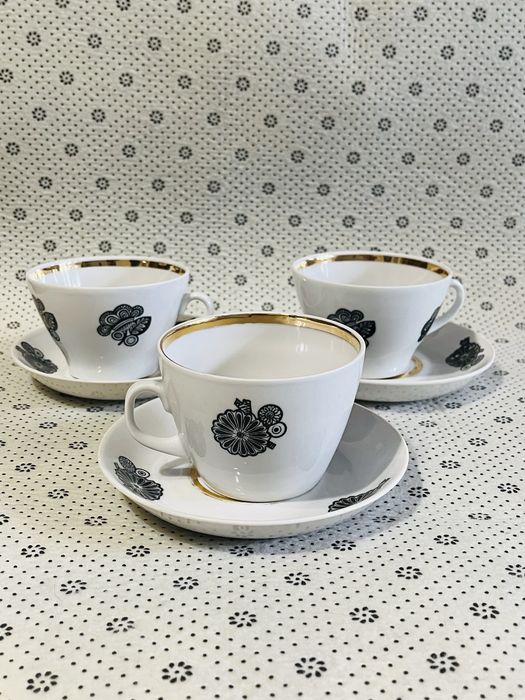 Вінтажна сервізна пара фарфор Пролетарий посуд