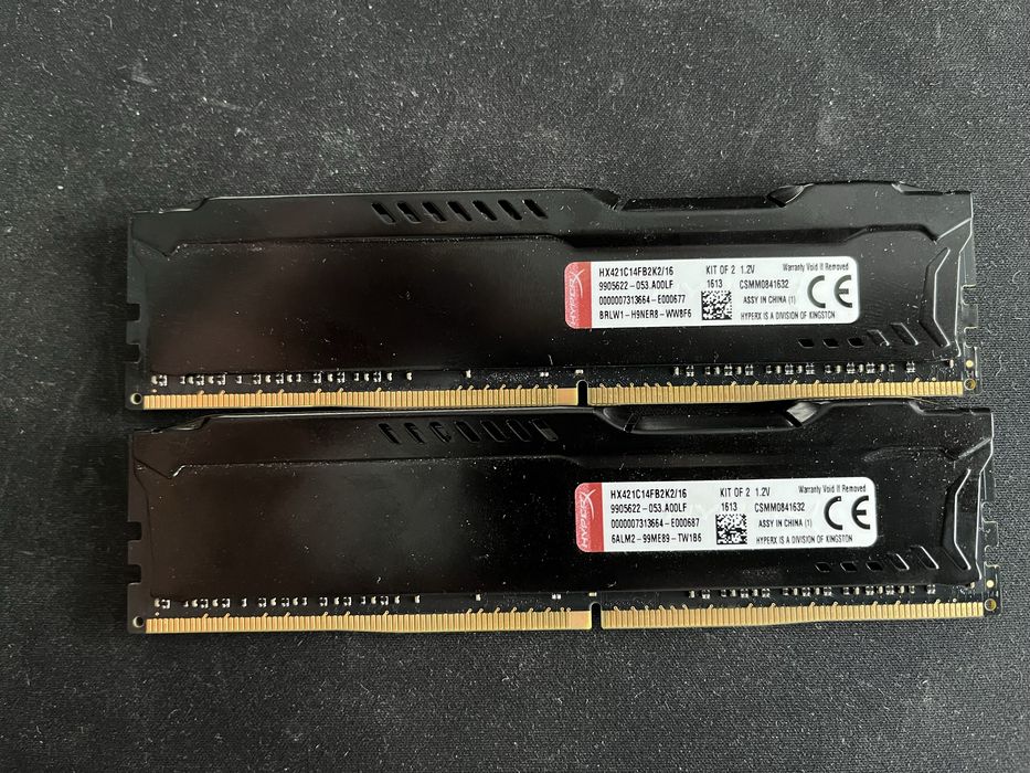 Pamieć RAM DDR4 Hyper Fury 2x8gb - 16gb