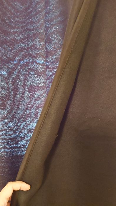 2 Cortinados preto opaco e rosa transparente