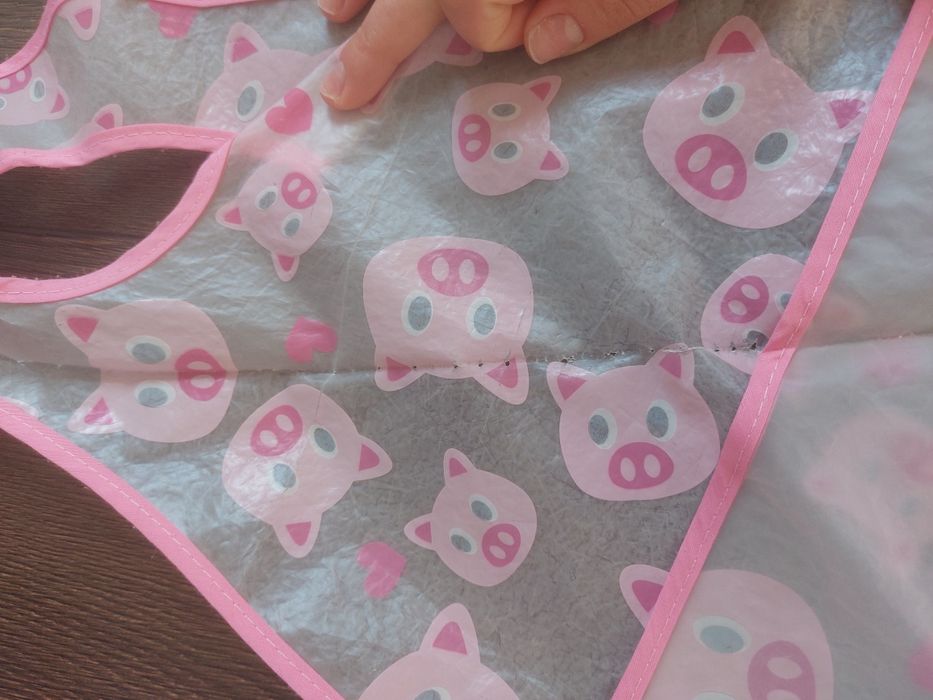 Sliniak śliniak paka ubrań gumowy zestaw komplet