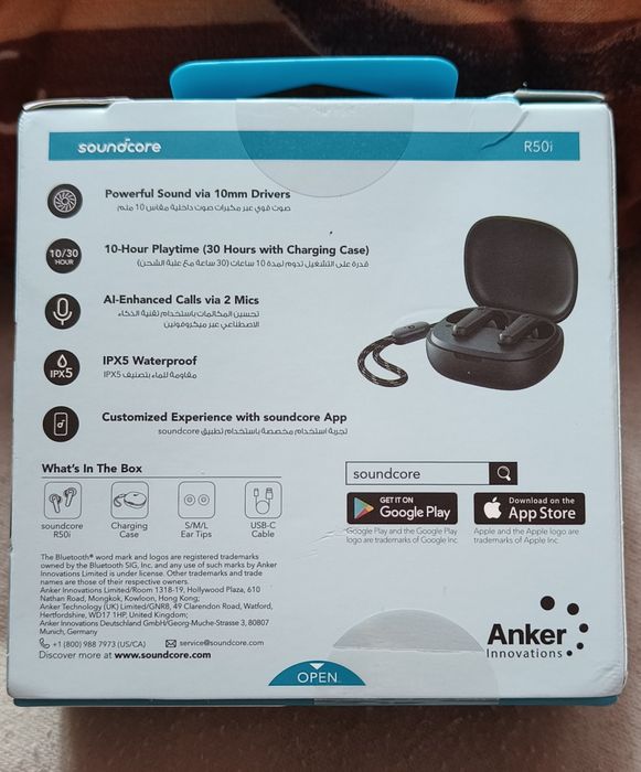 Soundcore R50i Bluetooth 5.3 [Czarne][Megaaa Bass]