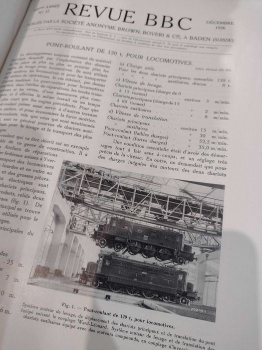 BBC Comboios e outros, Boveri & Cie A. Baden 1924
