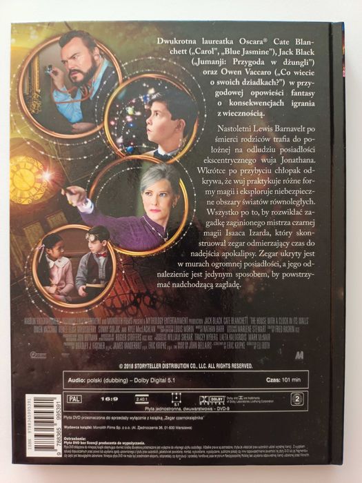 Zegar czarnoksiężnika DVD, Jack Black, Cate Blanchett, komedia fantasy