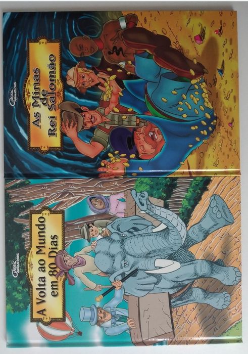 Clássicos Infantis e Juvenis da Disney em 7 livros novos na caixa original