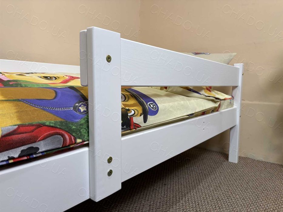 Дитяче ліжко з Матрацом з Матрацом 90x160 фарбоване дерево, кроватка