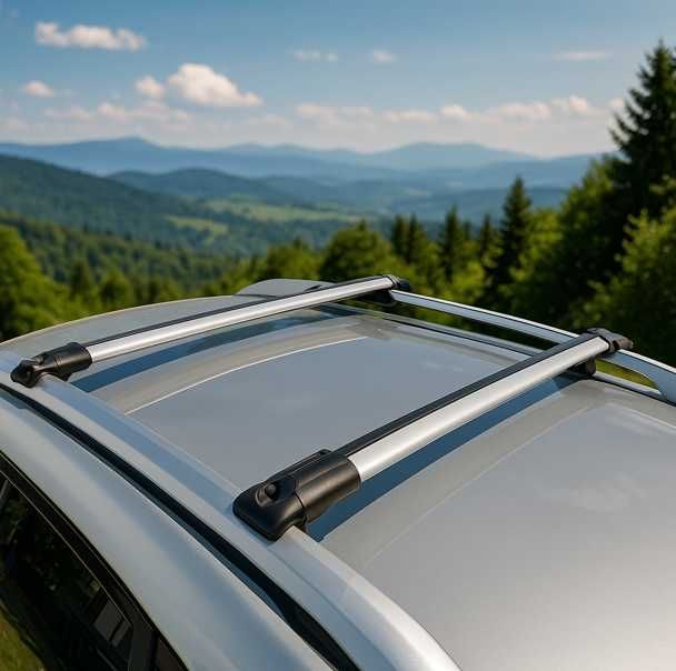 Багажник авто Поперечки на рейлінги "Рейлінг Стелс" до 70 кг Львів