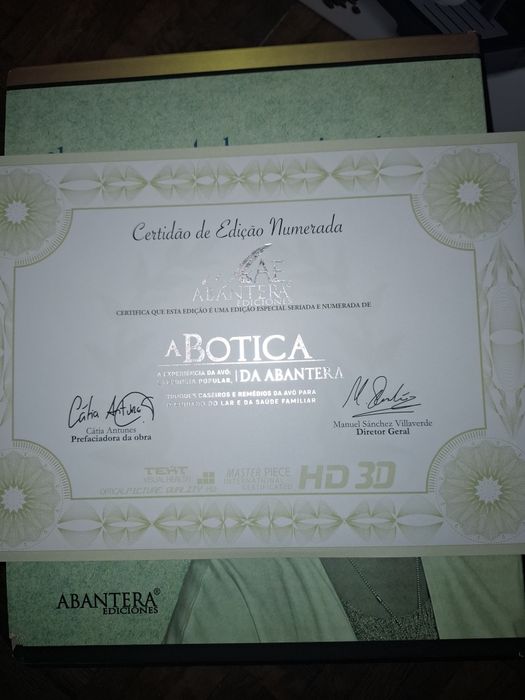 Livro A Botica De Abantera, edc', saúde e medicina geral parte III