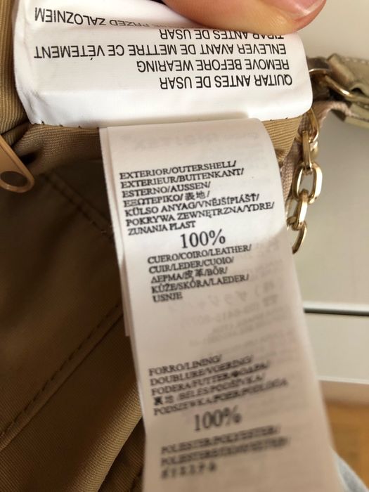 Clutch carteira mala dourada em pele Zara
