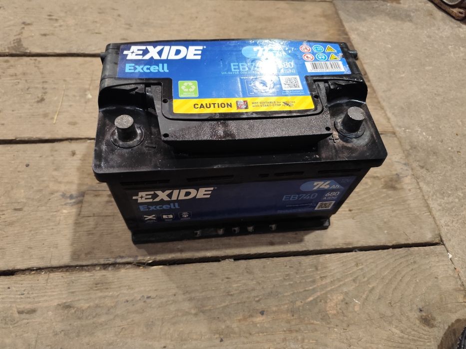 Аккумулятор 74 а/ч  exide exell с Англии